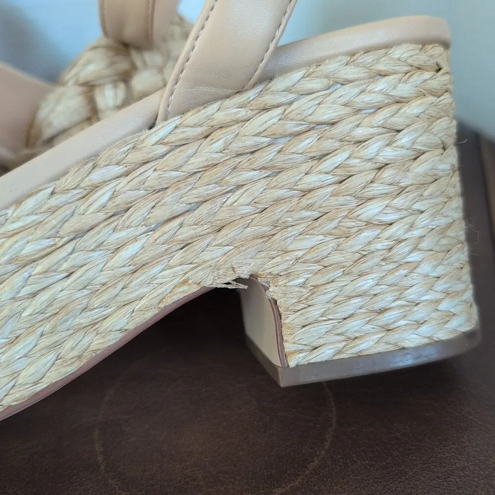 Marc Fisher Steel Platform Sandal, Women's Size 10M, Light Natural New - Picture 5 of 15